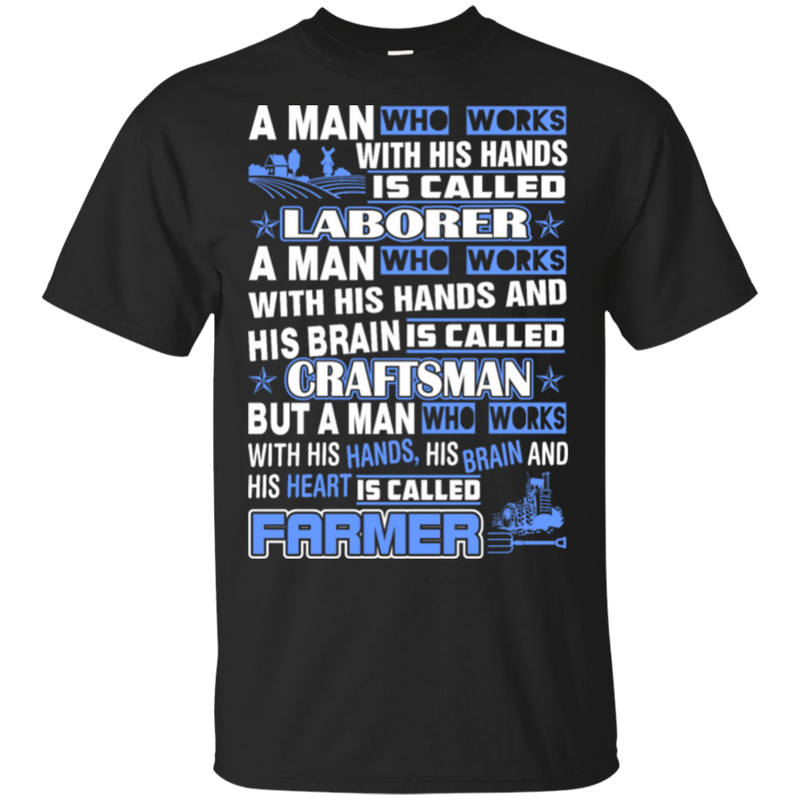 Man Work With Hands Brain Heart Called Farmer