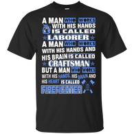 Man Work With Hands Brain Heart Called Firefighter